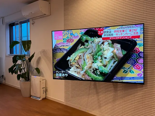 大手量販店実績多数　年800台過去8000台以上の施工　実績豊富なテレビ壁掛けサービスの画像