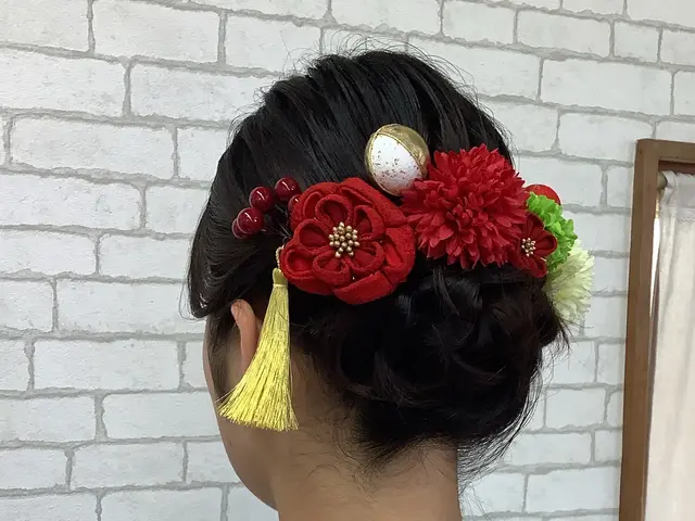 着物に似合うヘアセット