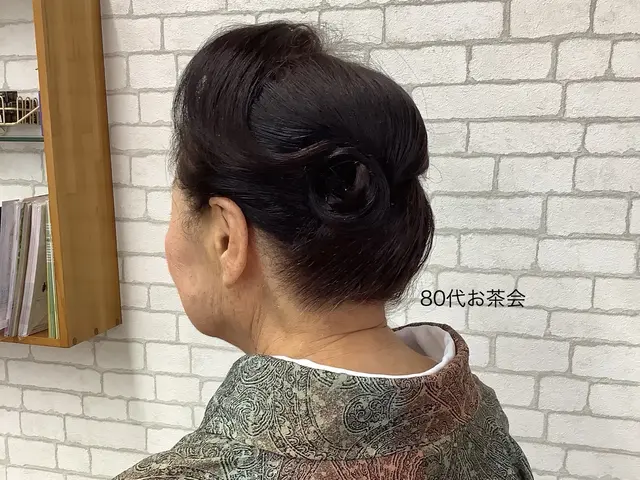 着物に似合うヘアセット