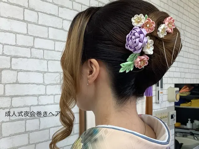 着物に似合うヘアセット