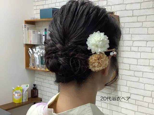 着物に似合うヘアセット