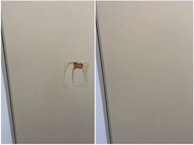 穴や凹みの修復お任せください！床・壁・扉等の補修承ります ！サービスの画像