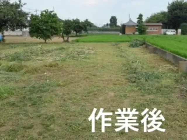 お庭や畑回り、アパートの共有部分や空き家などの草刈り。土日対応で実績多数あり。サービスの画像