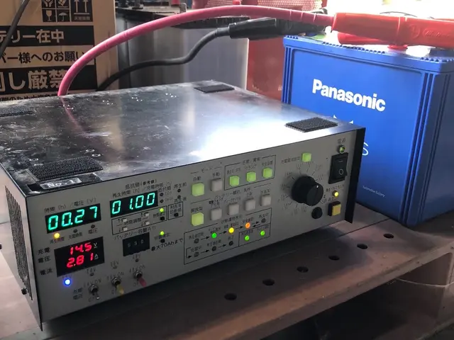 雷神プレミアムパルス充電を施行したカーバッテリー。レッカー、ジャンピング保険付きサービスの画像