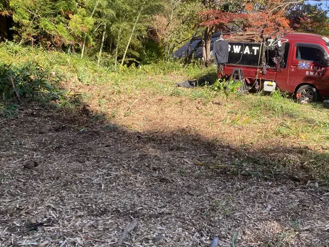 個人宅、企業やお寺、山林での敷地、土地の草刈り、法面草刈り、の草刈り致します！サービスの画像