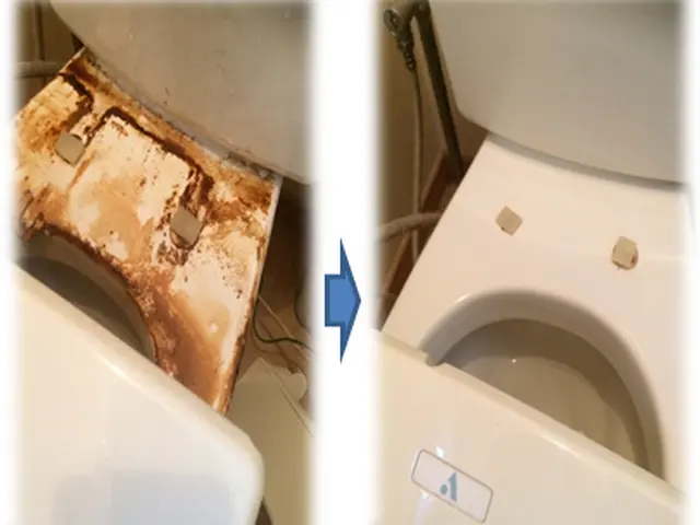 面倒なトイレ掃除お任せください！尿石もしっかり綺麗にいたします♪サービスの画像