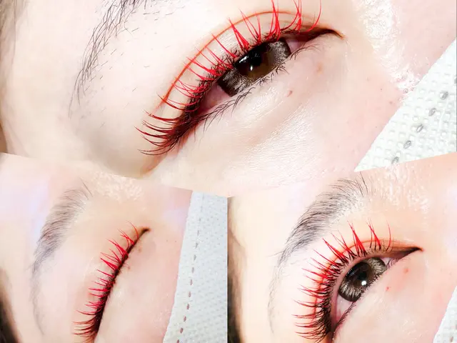 フラットラッシュ100本☆種類豊富なカラーエクステもあります！サービスの画像