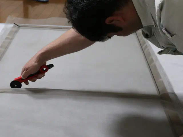 好評の網戸張替え！目の細かい24メッシュ使用で見た目スッキリ！サービスの画像