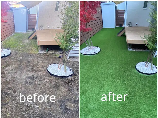 人工芝が得意です！12月多少空き有。内容により2月着工。早めのご相談をサービスの画像
