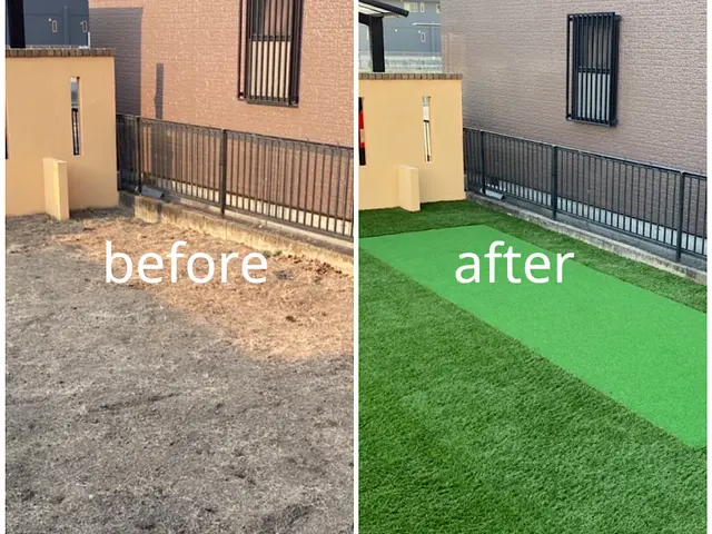 人工芝が得意です！12月多少空き有。内容により2月着工。早めのご相談をサービスの画像