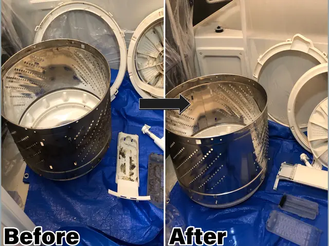 家族健康★洗濯物臭い・カス付着改善★只今サービス中！洗濯パン清掃:排水溝分解清掃サービスの画像