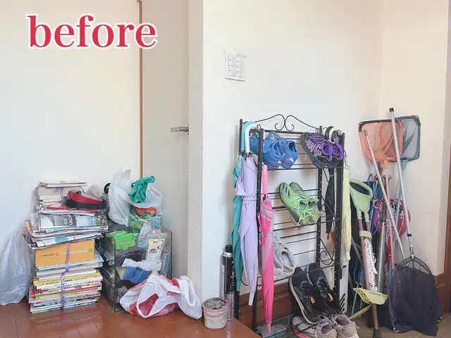 散らかったお部屋をスッキリとお片づけします！年末のご予約はお早めにどうぞ^_^サービスの画像