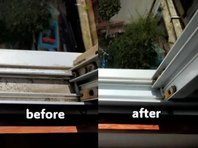 窓ガラス、サッシをピカピカに！親切・丁寧な作業をお約束します。サービスの画像