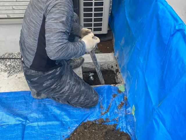 《散水栓から立て水栓への交換》はお任せ下さい！　綺麗に仕上げてみせます！サービスの画像