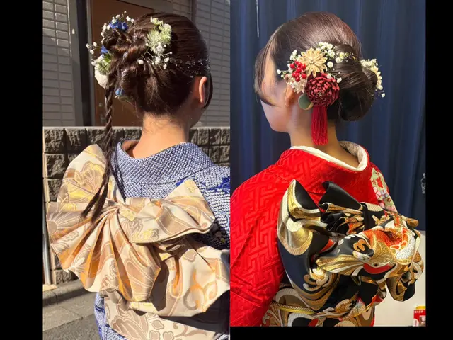 ヘアセット込み料金＊お宮参り七五三冠婚葬祭など＊空き確認後に予約リクエストを＊