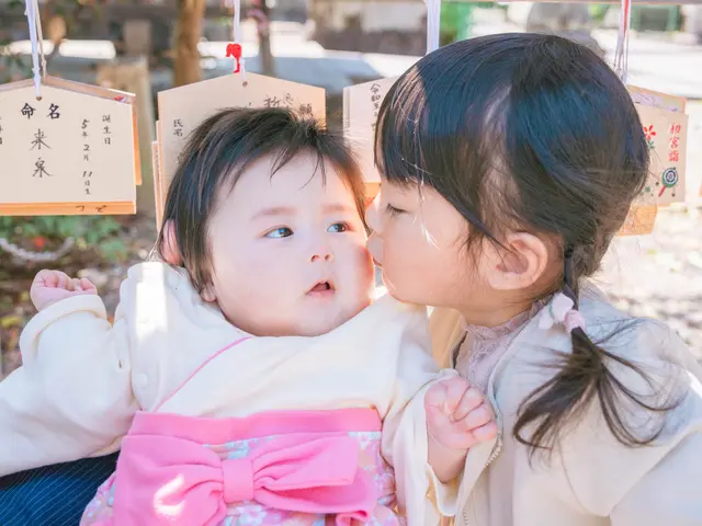 赤ちゃんに負担のないように気にかけながらお宮参り撮影します。