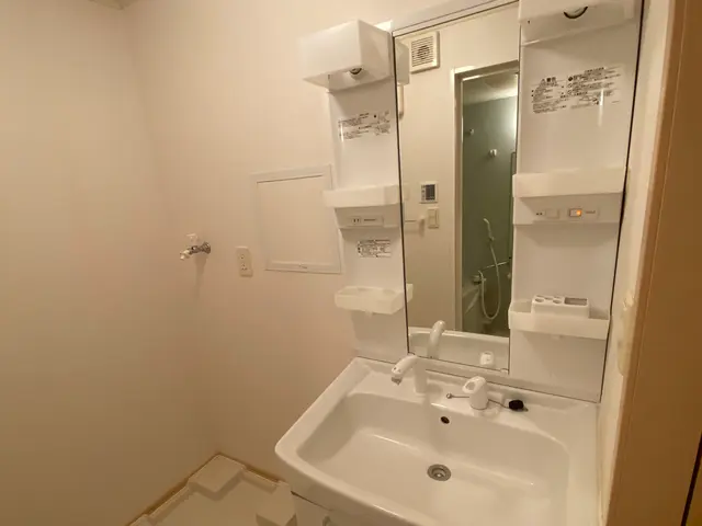 カビ、石鹸カスで汚れた洗面所もピカピカに！女性スタッフ同行可能◎サービスの画像