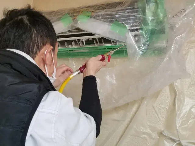 【エアコン洗浄】分解洗浄でエアコンをキレイにお掃除します！サービスの画像