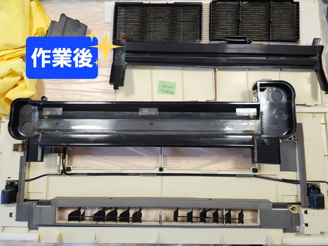 高圧洗浄機で徹底洗浄◎徹底養生◎汚水持ち帰り◎床に直接物置きません◎保険加入◎サービスの画像