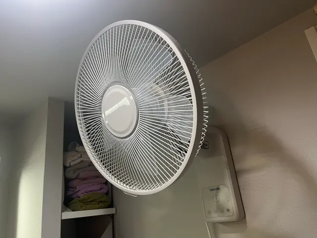 壁掛け扇風機の取付！！丁寧かつスピーディーに！！サービスの画像