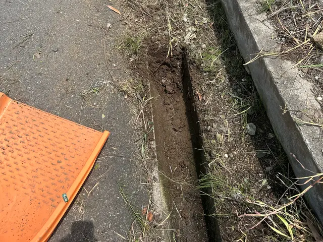 側溝のゴミや泥をすくい上げます。洪水対策や浸水対策に必須です。是非当店へ！サービスの画像