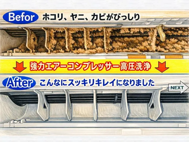 【神奈川対応・夫婦2名で安心訪問】エアコン内部のカビ・ニオイを徹底洗浄サービスの画像