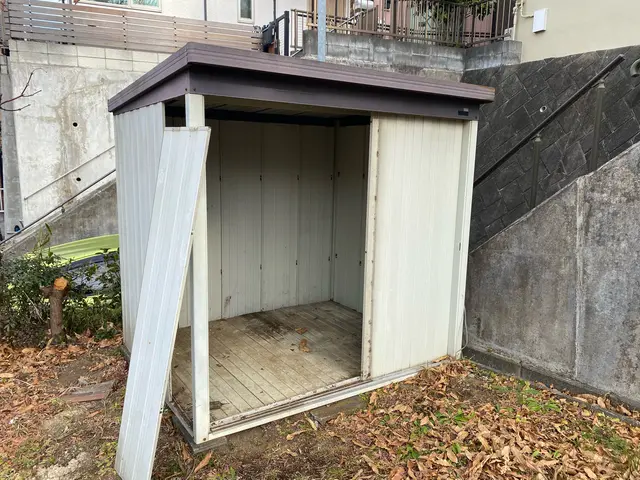 物置解体撤去／解体費込み！最安値5000円から★中身同時回収対応★エアコンOK★サービスの画像