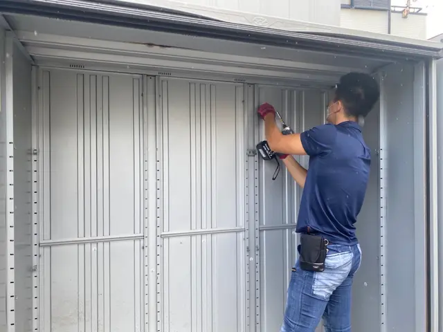 物置解体撤去／解体費込み！最安値5000円から★中身同時回収対応★エアコンOK★サービスの画像