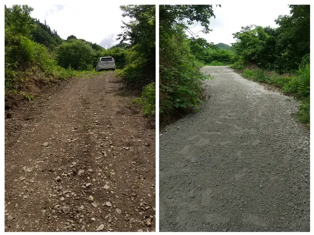 砂利敷き・各種砕石・青、黒、砂利・再生砕石、山砂販売サービスの画像