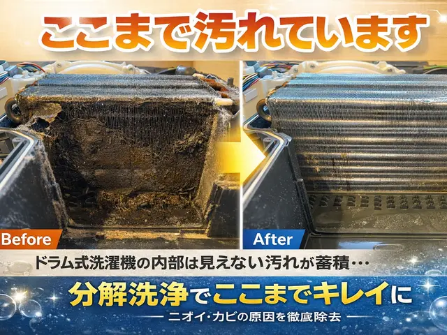 ◆見えない内部まで徹底洗浄◆快適な毎日へ！今だけ35,000円⇒15,000円サービスの画像