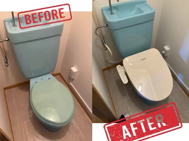 【ウォシュレット交換／取付】6ヶ月間の漏水保証付き○損害賠償保険加入で安心施工○サービスの画像