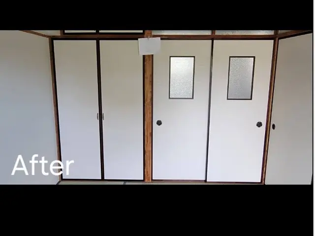 創業50年の信頼。当店は押入、天袋の裏紙は無料サービスで張り替え致します。サービスの画像