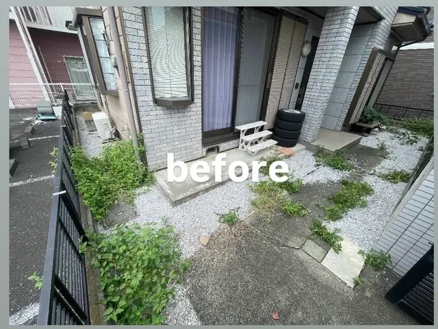 《草刈り》お客様のご希望に寄り添って大切なお庭を綺麗にさせていただきます！サービスの画像