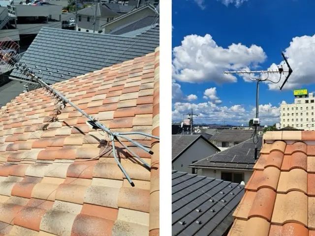 テレビアンテナの修理、調査お任せください。即日対応、当日に復旧します◎サービスの画像