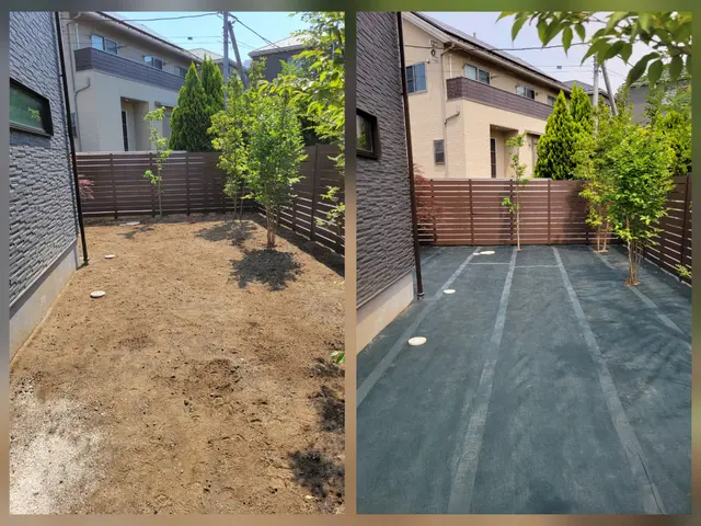 [お見積り無料]明るいお庭作り！砂利敷き・人工芝張り等もご相談ください。サービスの画像