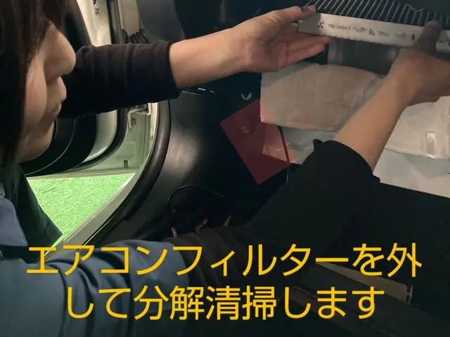 【車内の嫌な臭いすっきり】現役レーサー店長が施工します！スコープ確認し分解洗浄☆サービスの画像