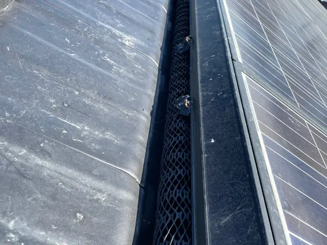 (熊本県)一戸建、屋根設置ソーラーパネル鳩侵入防止専門！パネル洗浄だけでもOK！サービスの画像