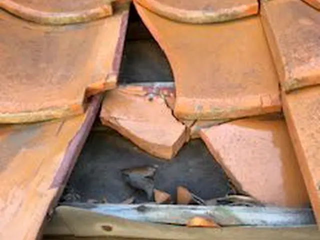 【☆強風雨などの屋根被害多数！☆】雨漏り・しっくい・瓦割れ・瓦ずれ・棟板金サービスの画像