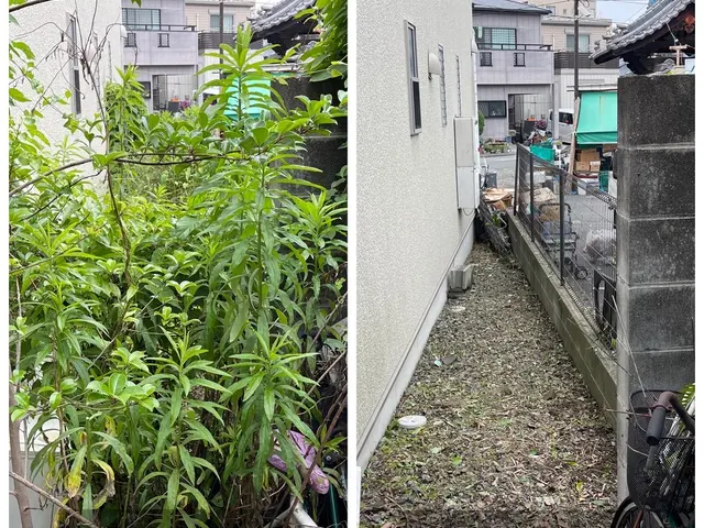 PayPay◎ゴミ回収もお任せ♪ついでに防草シート施工→砂利敷きもご相談下さい！サービスの画像