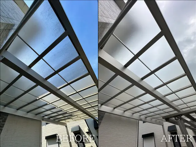 【手洗い】カーポート洗浄◎完全自社施工◎オリジナル洗剤◎手洗い洗浄サービスの画像