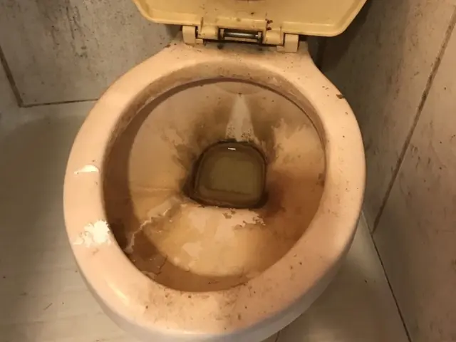 トイレクリーニングで水垢、尿石除去して除菌仕上げサービスの画像