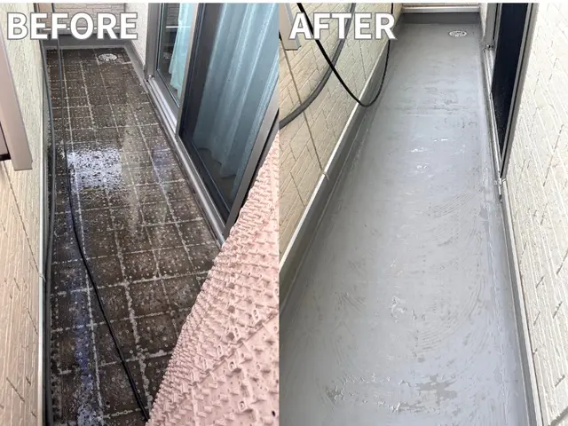 ベランダ・バルコニークリーニング★50%OFFキャンペーン開催中★サービスの画像