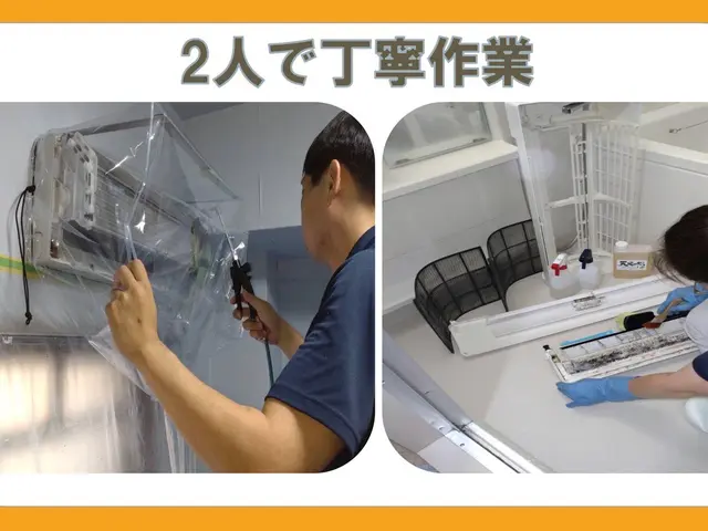 ◆2人で丁寧作業◆女性同行◆エコ洗剤◆防カビ無料◆複数台割引◆カードOK◆サービスの画像