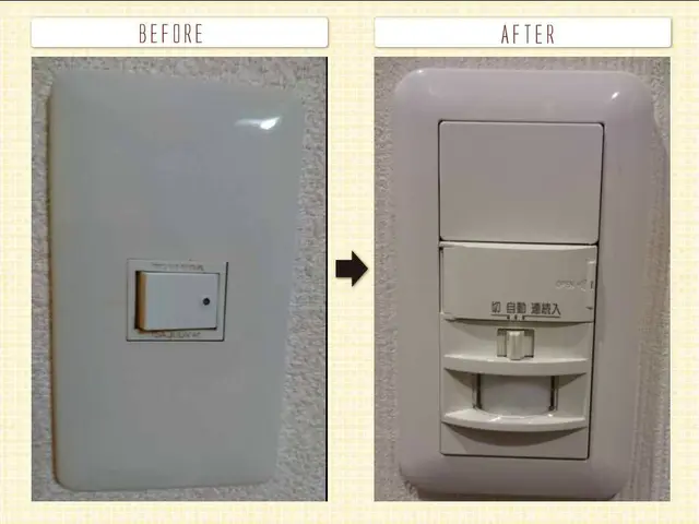 複数割第1種電気工事士玄関スイッチ人感センサーサービスの画像