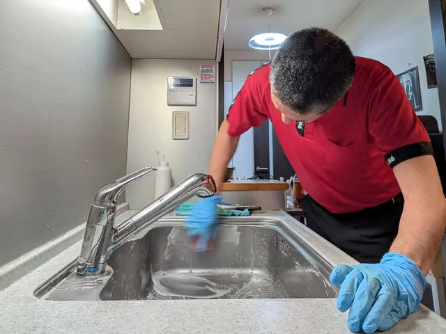 キッチンの頑固な油汚れ、シンクの水垢汚れ　KIREIに致します！サービスの画像