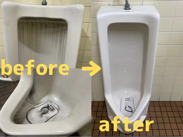 【夫婦で訪問できます♬】しぶとい尿石も水アカもスッキリ　きれいに磨きます♪サービスの画像