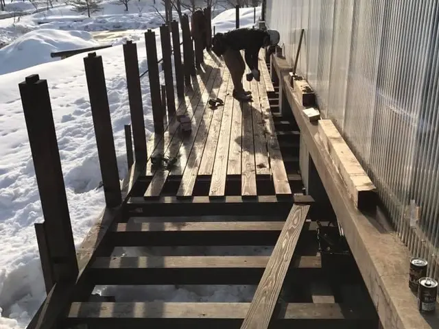 ウッドデッキの補修　塗装　新設いたします。サービスの画像