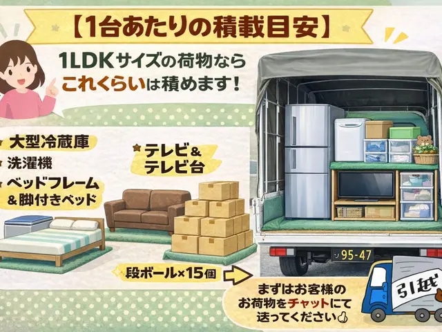 関西発着｜高幌車で積み残し防止★写真見積りで安心引越しサービスの画像