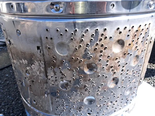 洗濯槽の裏側は洗剤残りとカビの温床です。きれいにはがしてお洗濯ものを清潔に！サービスの画像