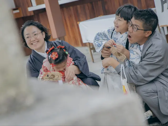 夫婦で撮影！七五三を素敵に残します